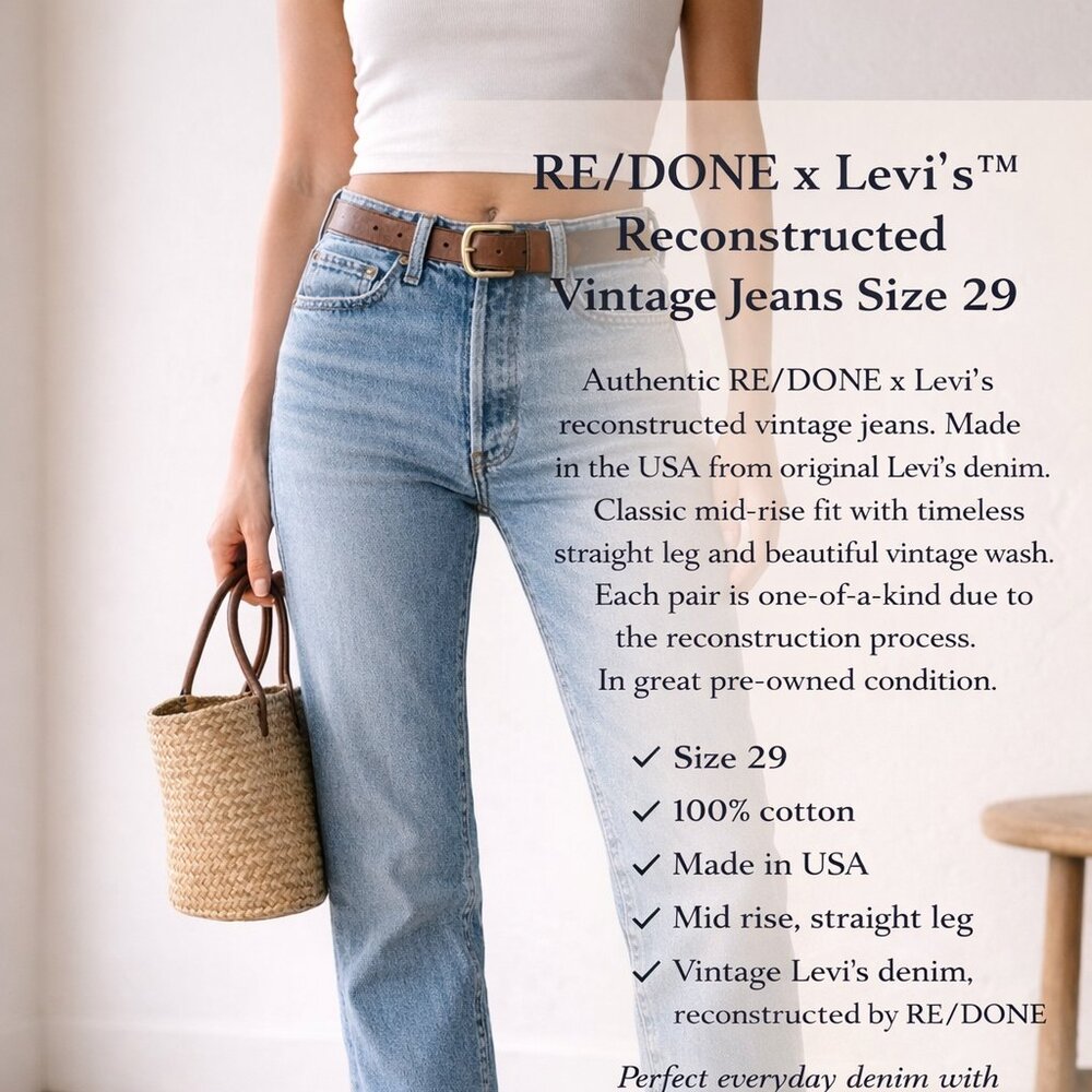 RE/DONE x Levi’s Reconstructed Vintage Jeans Size 29